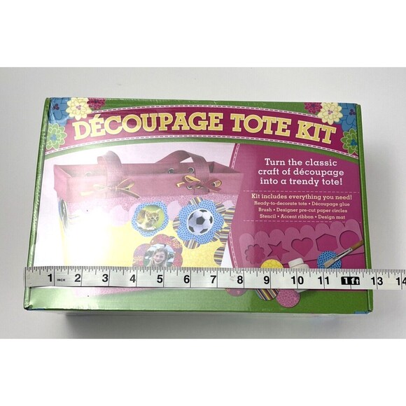 D.I.Y. Tote Craft Kit For Kids - Decoupage Tote Kit - Includes Everything Needed - Picture 5 of 7